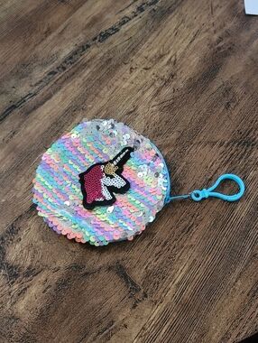 Unicorn Coin Purse Keychain